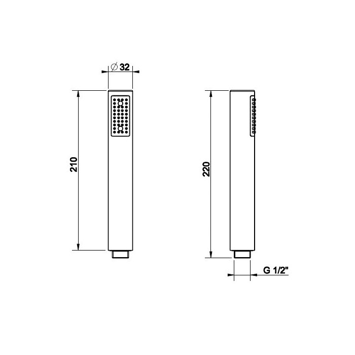 Ручной душ, с защитой от известкового налёта, Gessi Emporio shower, хром арт. 14372#031