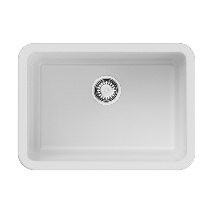 Кухонная мойка Omoikiri Torishima 67-U, цвет I-WH Glossy Natceramic, цвет белый глянцевый арт. 4993866