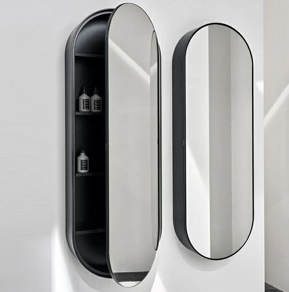 Зеркало Cielo Elio  140x50x12.8 см цвет: матовый черный арт. SPELSCLNM