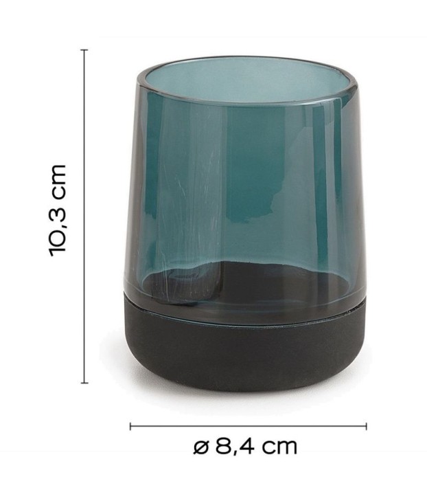 Настольный стеклянный стакан Nicole Gedy, NC98(07) цвет: зеленый