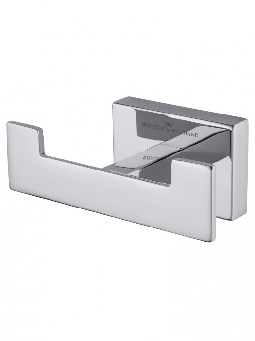 Двойной крючок для ванной, Wonzon &amp; Woghand Flat, WW-9725 цвет: хром
