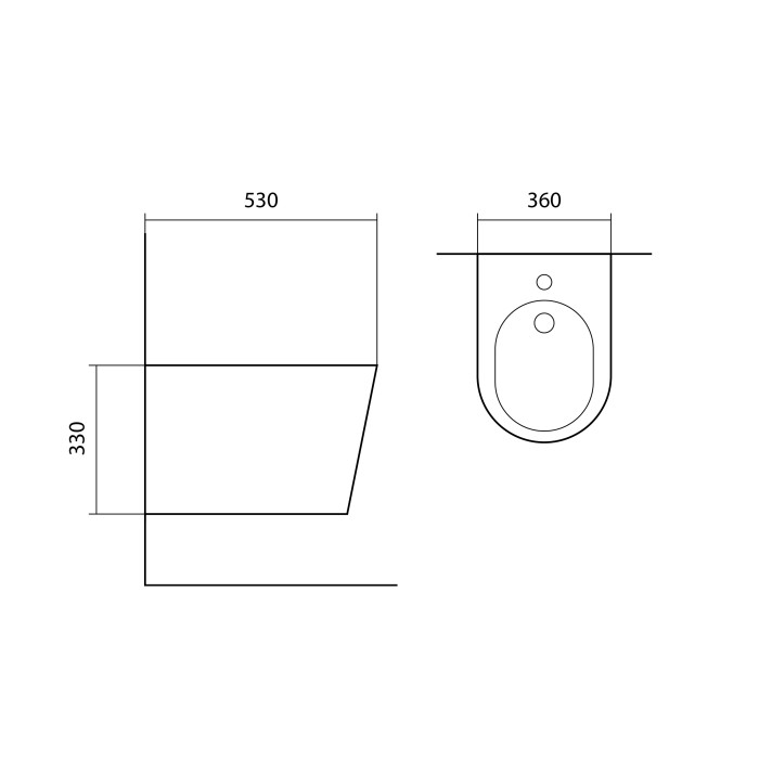 Биде подвесное Aquatek Вега, черный арт. AQ1057-MB