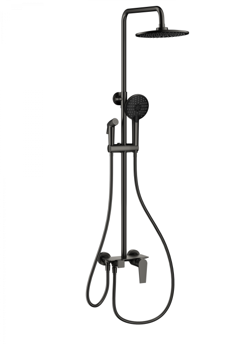 Душевая система с техническим душем, Wonzon &amp; Woghand, WW-A30874-BGG цвет: графит