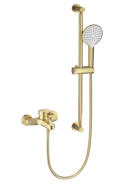 Смеситель для ванны с душевым гарнитуром, Wonzon &amp; Woghand, WW-C2501-BG цвет: золото