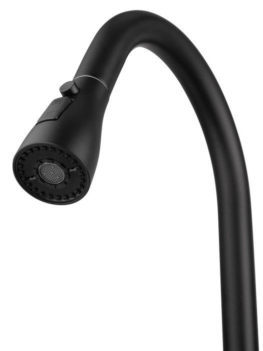 Смеситель для кухни с выдвижным изливом, Wonzon & Woghand, WW-AE54123-MB цвет: черный