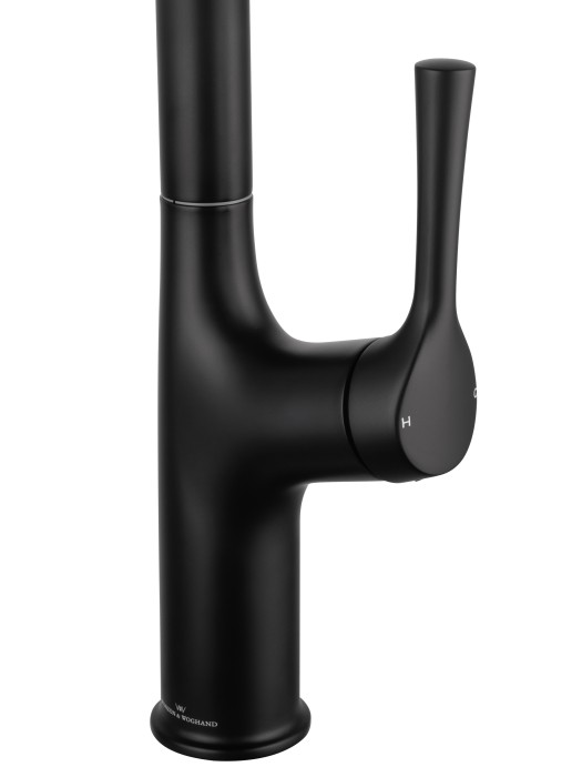 Смеситель для кухни с выдвижным изливом, Wonzon & Woghand, WW-AE54123-MB цвет: черный