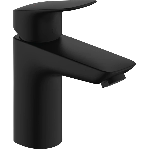 Смеситель для раковины со сливным клапаном Push-Open со сливным клапаном Push-Open, Hansgrohe Hansgrohe Logis, черный арт. 71107670