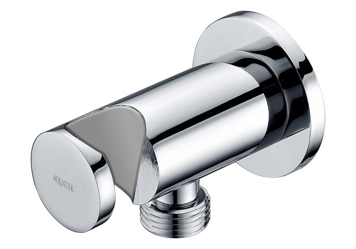 Шланговое подсоединение с держателем душа, Aquatek, хром арт. AQ2455CR