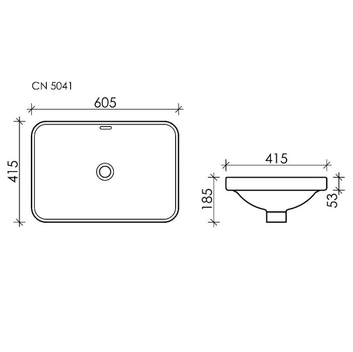 Встраиваемая сверху раковина Ceramicanova Element, белый арт. CN5041