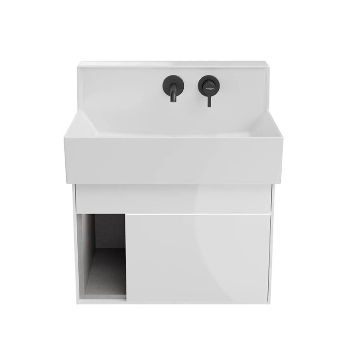 Тумба подвесная 2 выдвижных ящика 65см, Logica m Kerama Marazzi, белый - LO.M.65\WHT