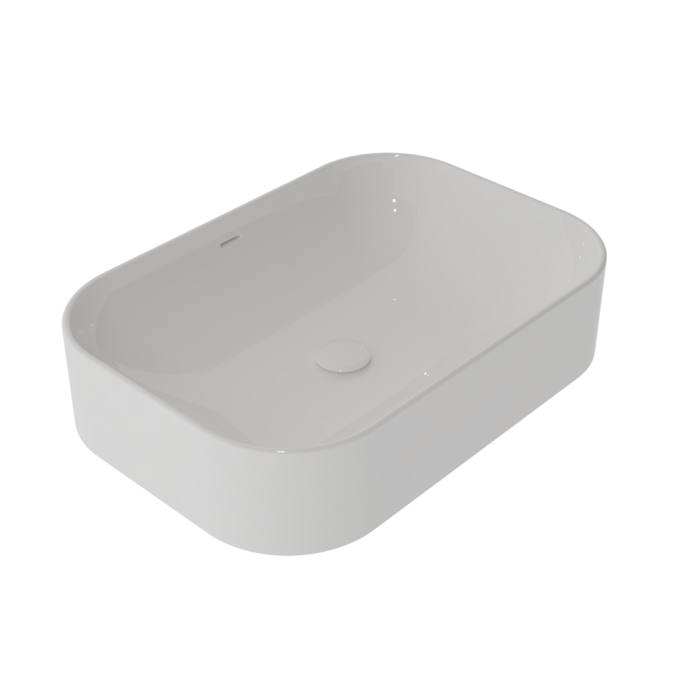 Раковина накладная 60x42 см белый глянцевый, GSG Ceramic Design Easy, EALAVTP60000