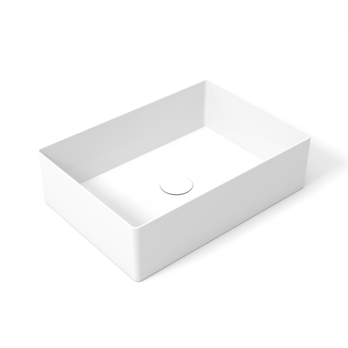 Накладная раковина 60x35x14 см, Olympia ceramica Slice, белый глянцевый арт. SLC42RE60001