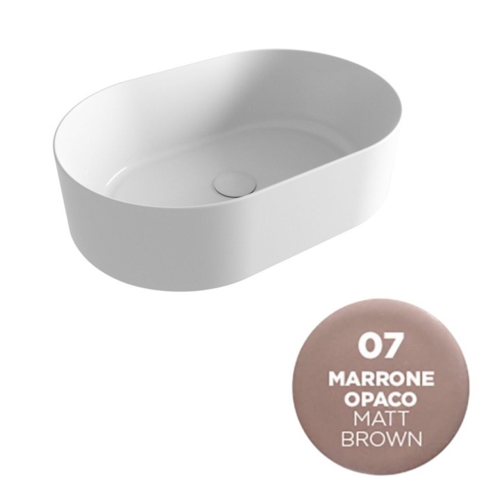 Накладная раковина 60x40x17 cm, Olympia ceramica Open, бежевый матовый арт. OPE42OV60007