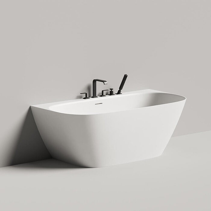 Ванна пристенная 160x80, глянцевая, Salini SOFIA WALL арт. 102517G