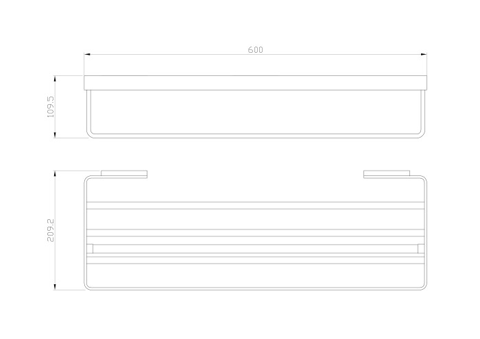 Полотенцедержатель с полкой, Wonzon & Woghand Lotte, WW-8381A-BG цвет: золото