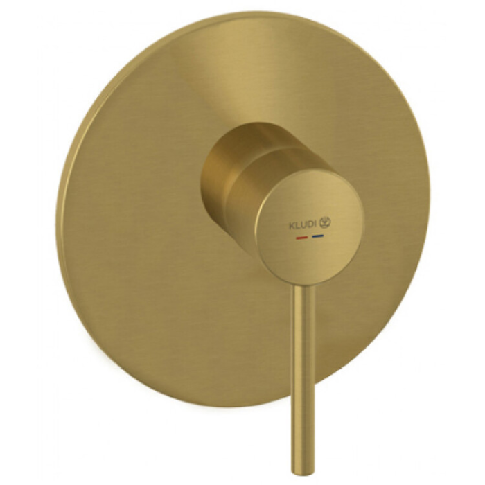 Встраиваемый смеситель для душа, bozz Kludi, брашированное золото - 38655n076
