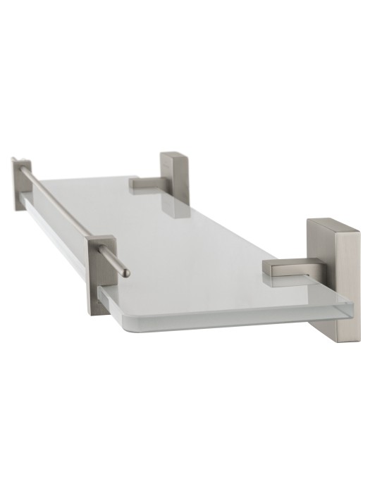 Стеклянная полка для ванной, Wonzon & Woghand Polo, WW-8927-BN цвет: никель