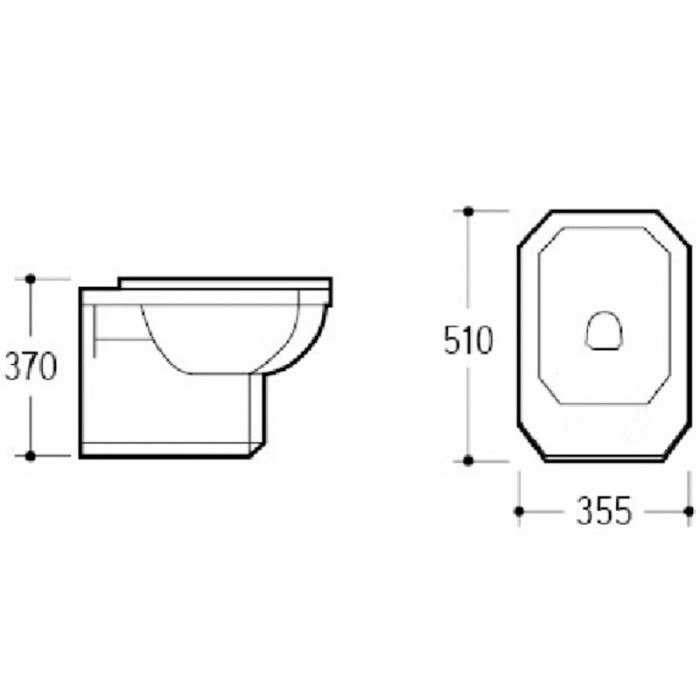 Подвесное биде, Boheme Vogue - 945