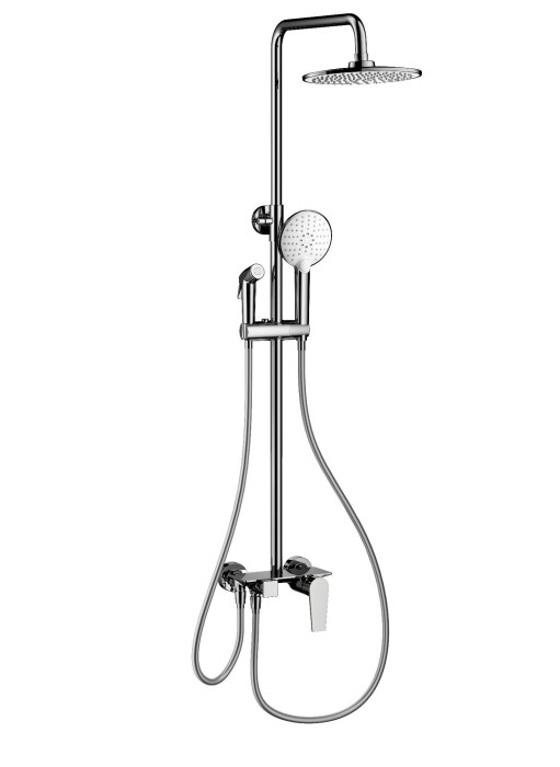 Душевая система с техническим душем, Wonzon &amp; Woghand, WW-A30874-CR цвет: хром