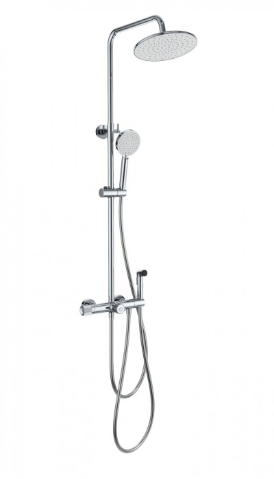 Душевая система с техническим душем и термостатом, Wonzon &amp; Woghand, WW-B3097-A-CR цвет: хром