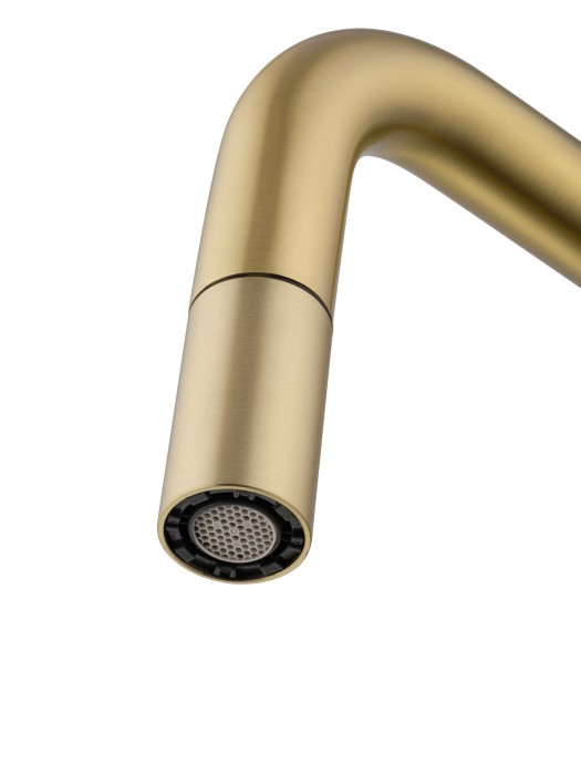 Смеситель для кухни с выдвижым изливом, Wonzon & Woghand, WW-6018-BG цвет: золото