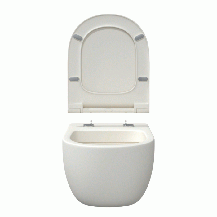 Унитаз BERGES EGO XL, матовый белый микролифт, арт. 082228