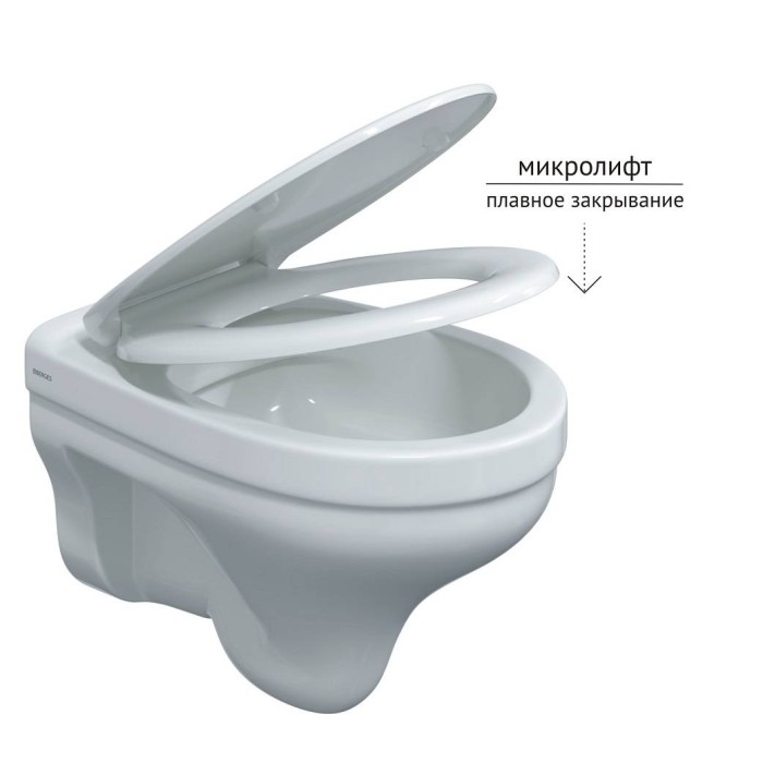 Комплект подвесного унитаза Berges с инсталляцией ATOM Line кнопка хром, унитаз Albit S с сиденьем Optim PSO арт. 043314