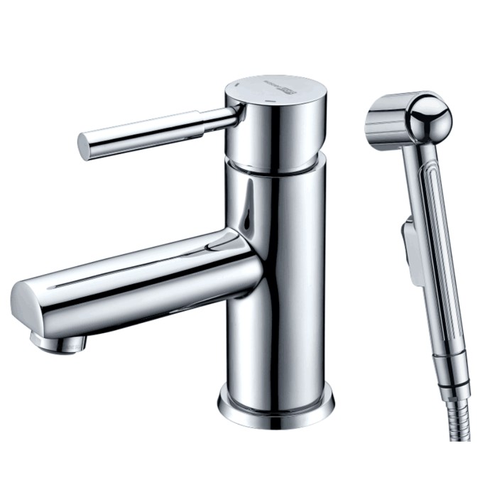 Смеситель для раковины с гигиенической лейкой Main 4100 WasserKRAFT арт. 4108