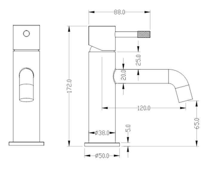 Смеситель для раковины, золото, Uno Boheme 461-MG