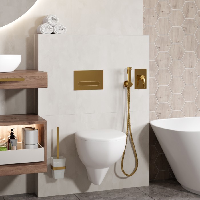 Встраиваемый комплект для биде со шлангом 150 см Sauer 7100 WasserKRAFT арт. А71097