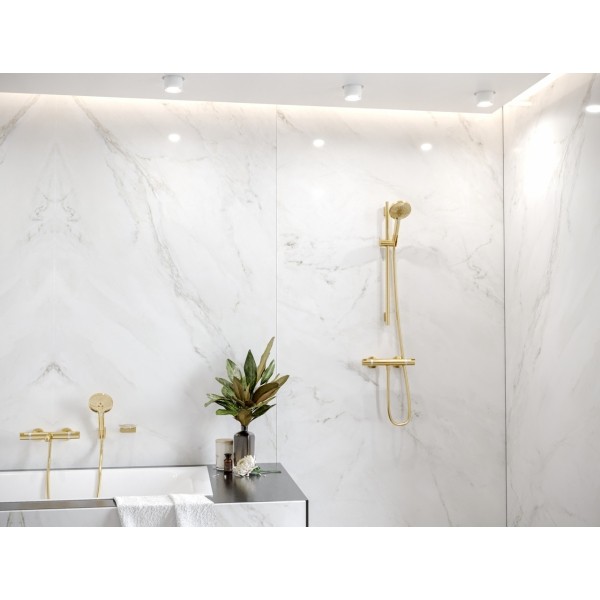 Смеситель для ванны с термостатом, Hansgrohe Ecostat Comfort, бронза арт. 13114140