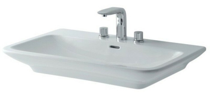 Раковина 80х45 см, накладная, MH TOTO, LW10416G цвет: белый