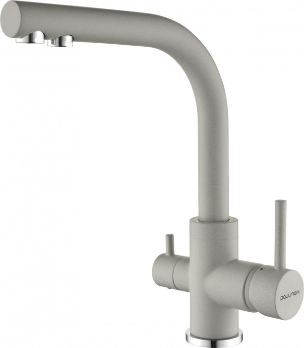 Смеситель для кухни  Paulmark ESSEN, серый дым - Es213011-GRS