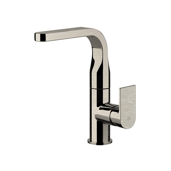 Смеситель для раковины, на 1 отв, Gessi Emporio Via manzoni, finox brushed nickel арт. 47124#149