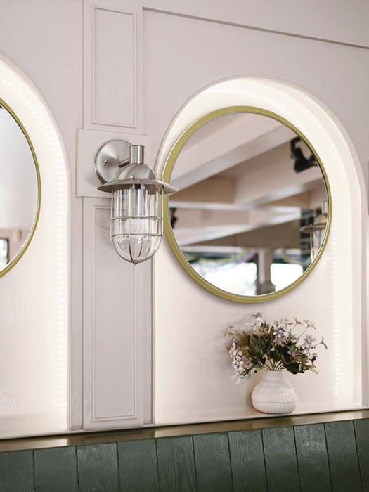 Зеркало D770 металлическая рама, золото, Azario Манхэттен - ФР-00002416