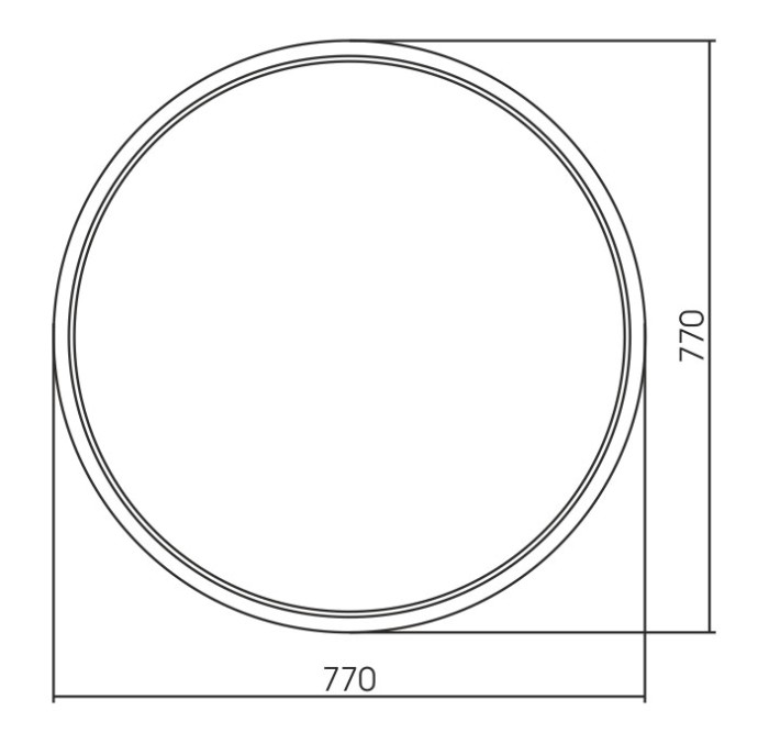 Зеркало D770 металлическая рама, золото, Azario Манхэттен - ФР-00002416
