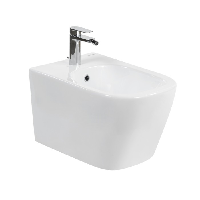 Биде подвесное с креплением BelBagno, глянцевый белый, Albano арт. BB120BH