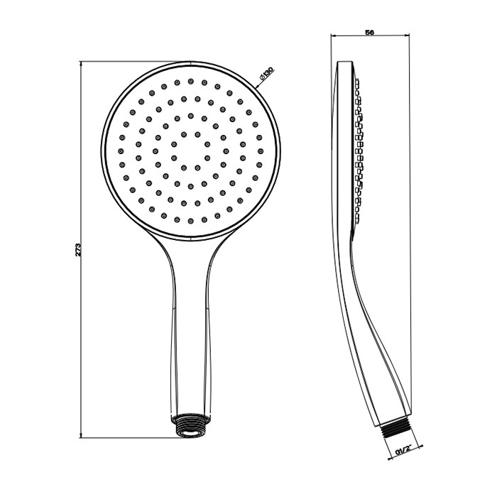 Душевая лейка с защитой от известкового налёта, Gessi Rettangolo, black metal brushed pvd арт. 14370#707