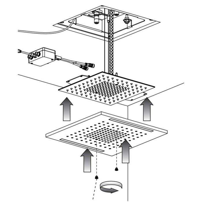 Декоративная панель 30х50cм., Gessi Colour, copper brushed pvd арт. 57882#708