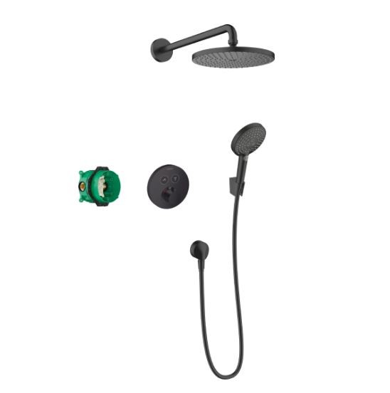 Душевая система Hansgrohe Raindance S 240 цвет черный матовый арт. 27959670