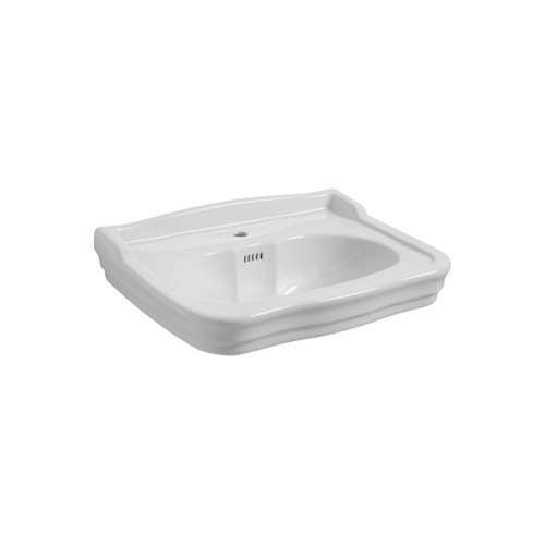 Раковина 70x58 см, с одним отверстием под смеситель, Olympia ceramica Impero style, белый глянцевый арт. IMP4371101