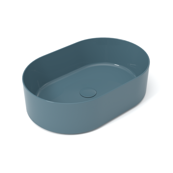 Накладная раковина 60x40x17 cm, Olympia ceramica Open, нефть глянцевый арт. OPE42OV60008