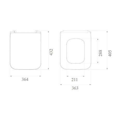 Крышка пластик для подвесного унитаза микролифт, Boheme Vogue - 946