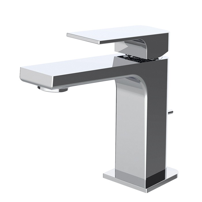 Fima Carlo Frattini Смеситель для раковины, на 1 отв, донный клапан, h110мм излив 110мм, Fit, F3381CR цвет: хром