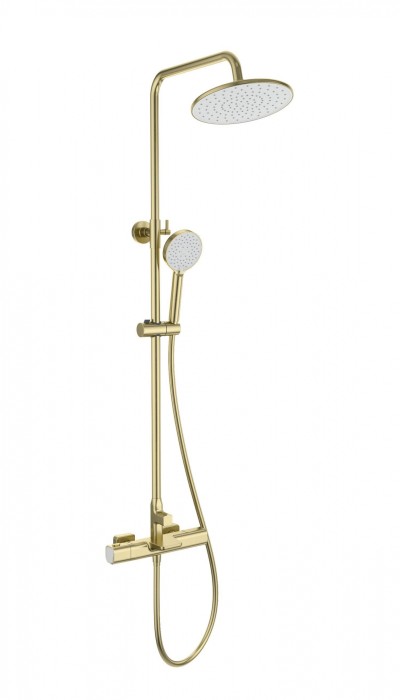 Душевая система с термостатом, Wonzon &amp; Woghand, WW-C3017-A-BG цвет: золото