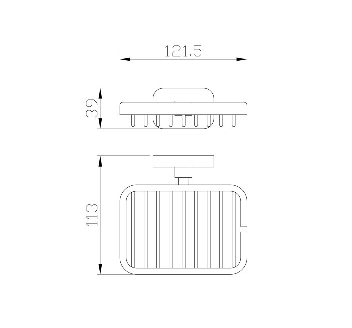 Мыльница с держателем, Wonzon & Woghand Graffity, WW-9324-BN цвет: никель