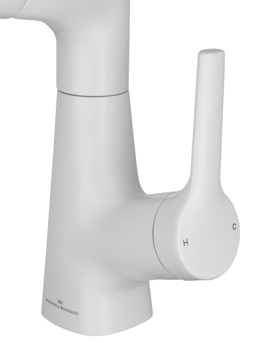 Смеситель для раковины с выдвижным изливом, Wonzon & Woghand, WW-121B108-MW цвет: белый