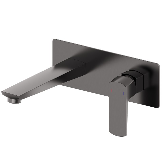 Смеситель для раковины встраиваемый, Wonzon &amp; Woghand Forza, WW-88869031-BGM цвет: графит