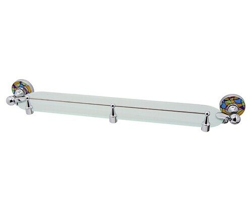 Полка стеклянная с бортиком WasserKRAFT Diemel K-2200 арт. K-2244