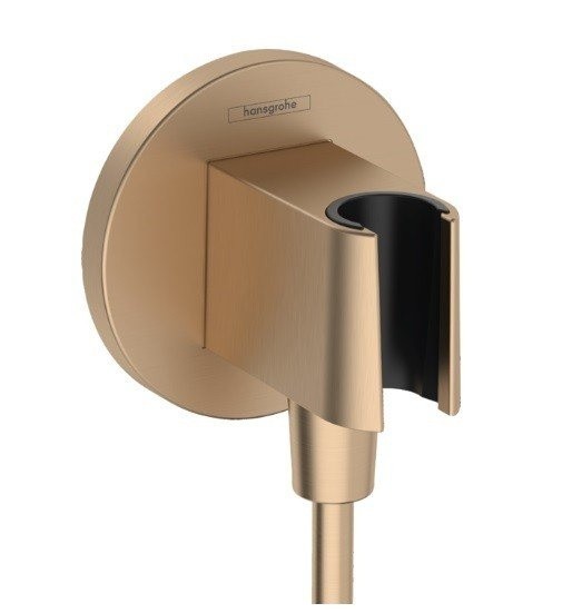 Шланговое подключение S с держателем для душа FixFit S Hansgrohe, бронза арт. 26888140